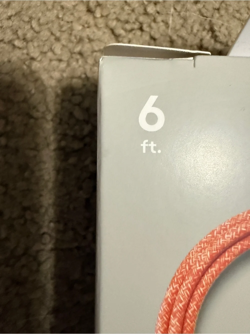 heyday Braided Lightning to USB-C Fast Charging Cables — Orange & Teal, 2-Pack
